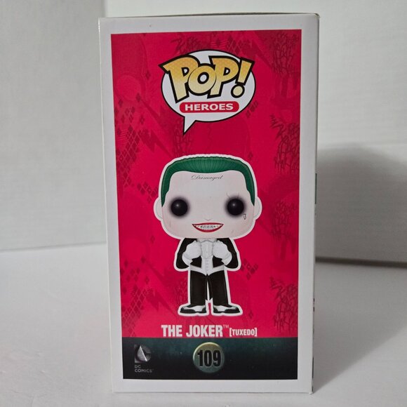 Pop! Heroes - Suicide Squad - The Joker (Tuxedo) - #109 (Hot Topic Exclusive) - Picture 4 of 6